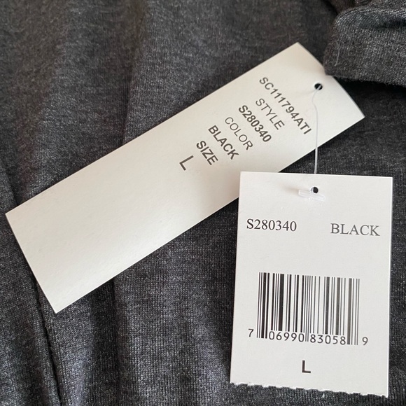 Scarlett Brand Dark Gray V-Neck Midi Dress Size Large - Picture 7 of 9